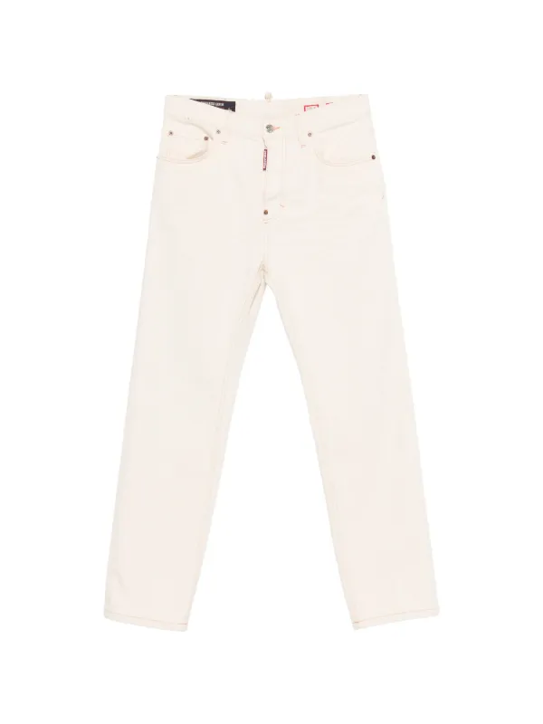 DSQUARED2 ダメージ ジーンズ | ホワイト | FARFETCH JP