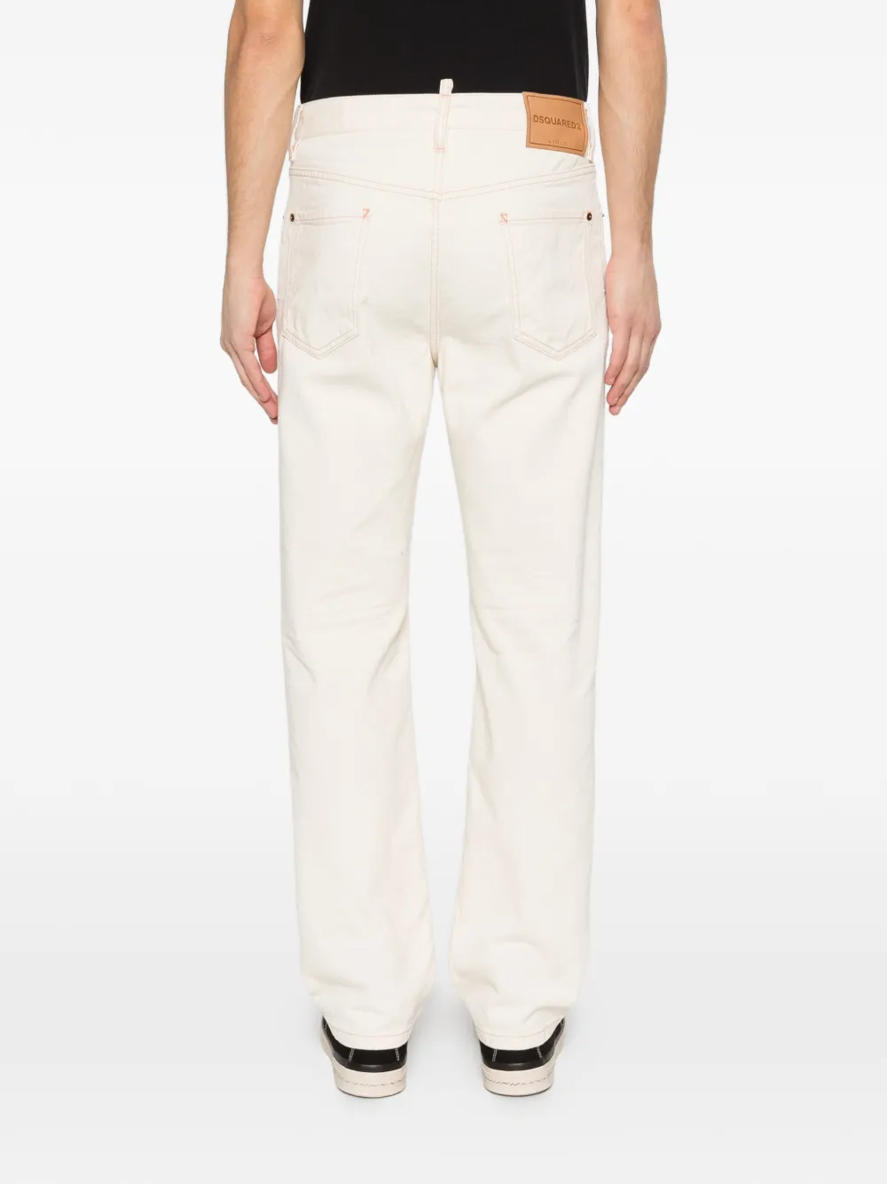 DSQUARED2 Gerafelde jeans Wit