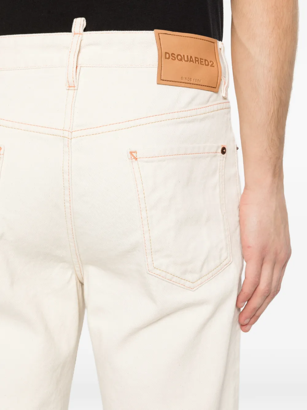 DSQUARED2 Gerafelde jeans Wit