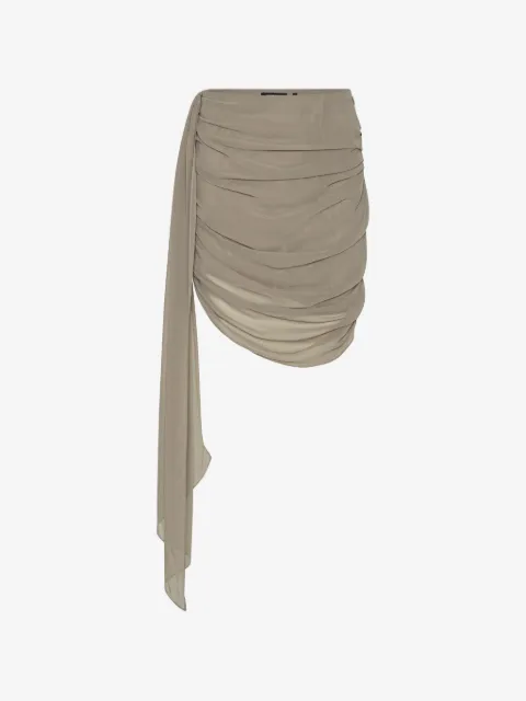 ROTATE BIRGER CHRISTENSEN Chiffon gedrapeerde mini-rok