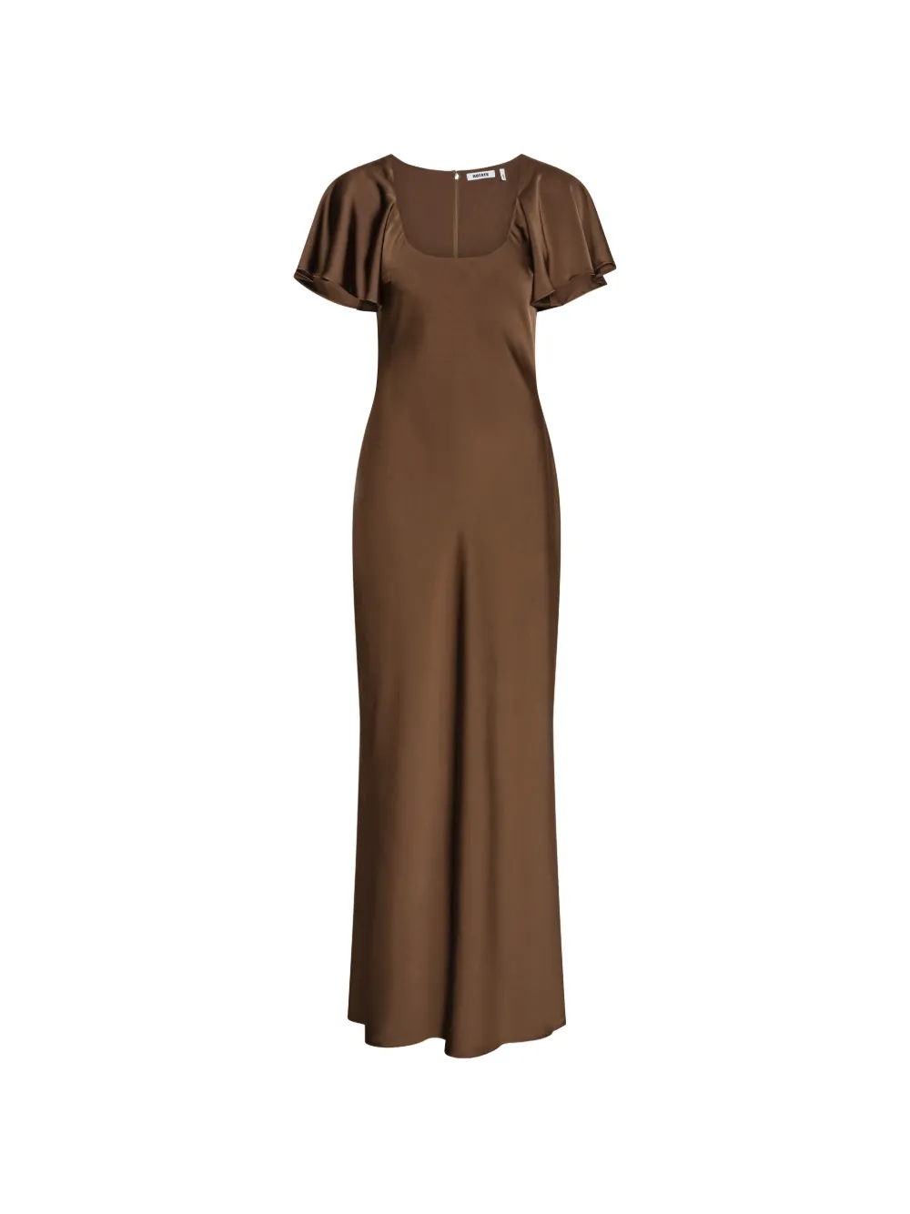 ROTATE BIRGER CHRISTENSEN Abito lungo in raso - Marrone