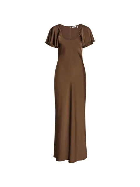 ROTATE BIRGER CHRISTENSEN flowy sleeve satin maxi dress