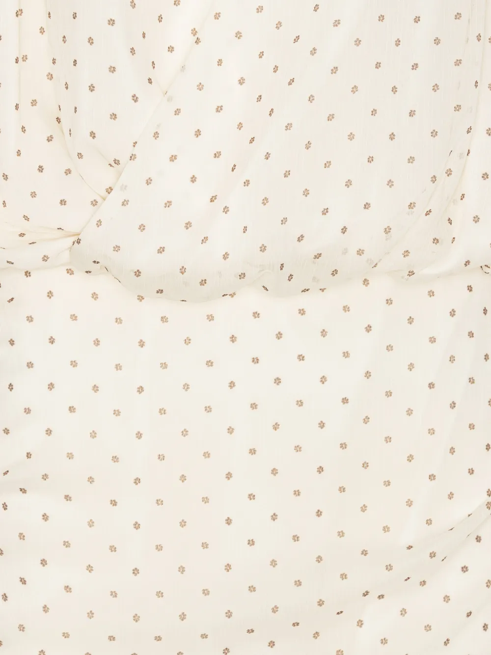 ROTATE BIRGER CHRISTENSEN Chiffon mini-jurk met V-hals Beige