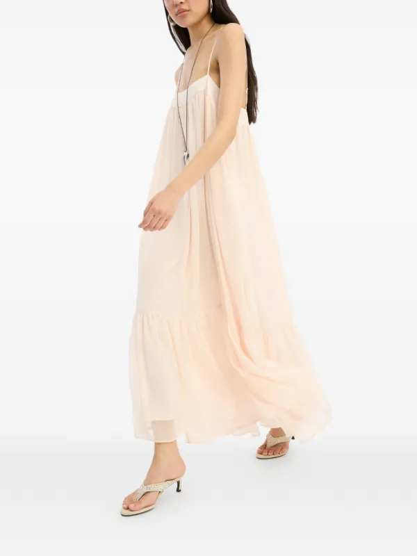 chinese dress ladies Chic A-Line Two Pieces Tiered Chiffon Midi Mother Of The Bride Dresses –  mollyevers.com main image 0