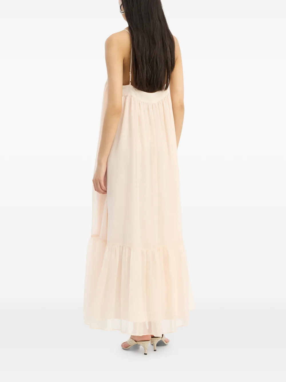 Chiffon A-Line Midi Dress