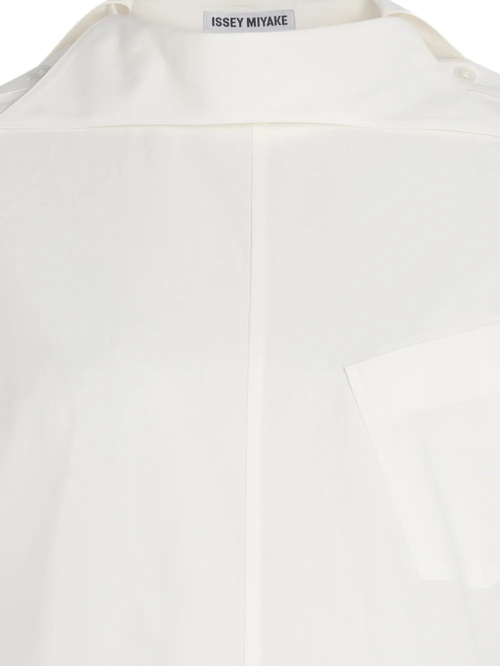  Issey Miyake Odd 2 Button Collar Shirt - White 
