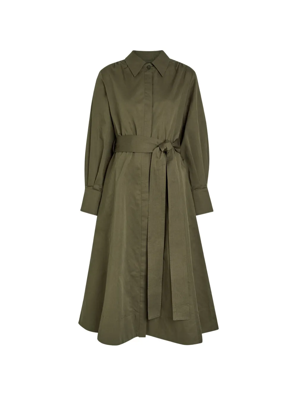 JOSEPH Ziane belted shirt dress - Verde