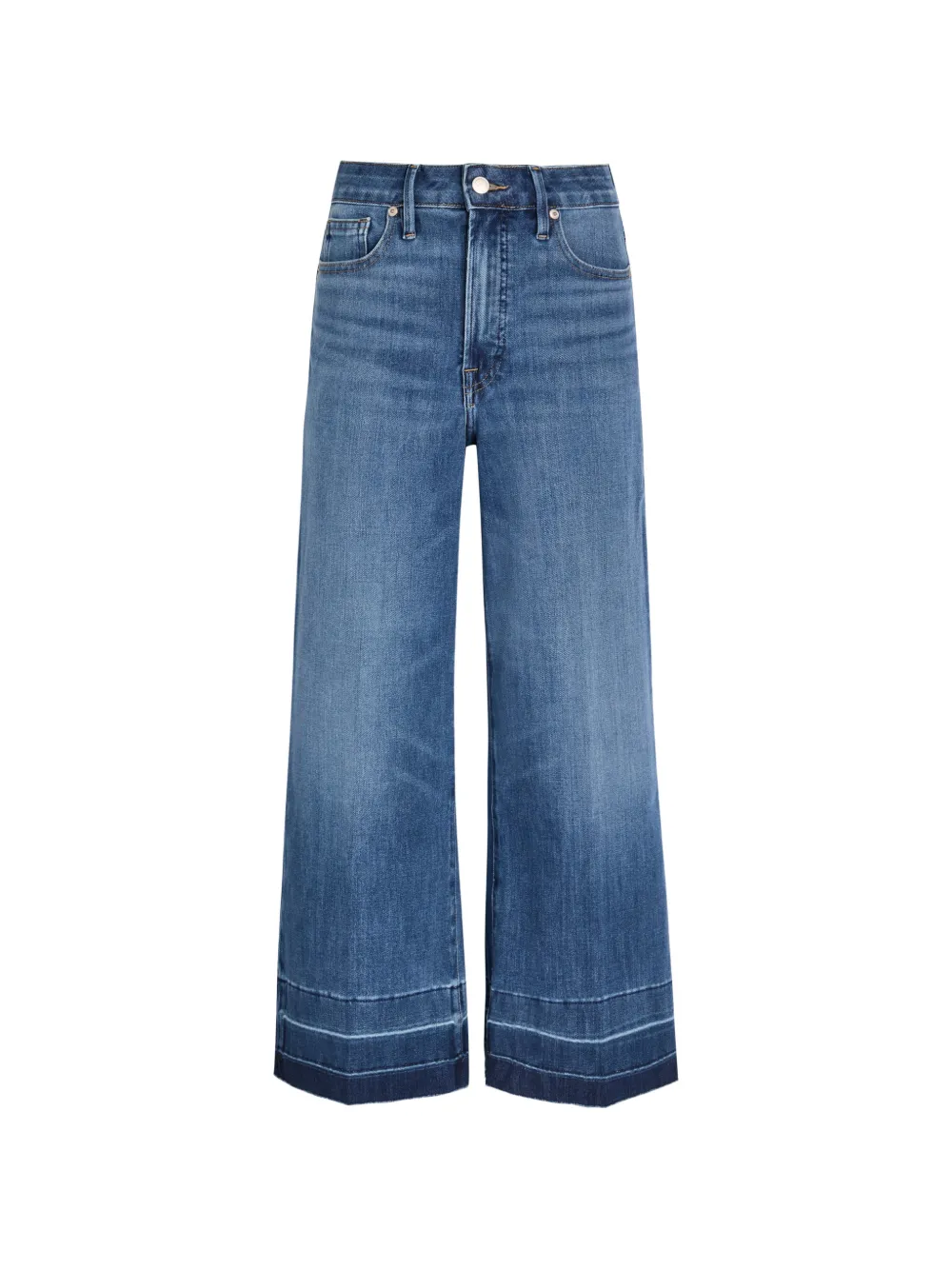 Good American wide-leg panelled jeans - Blu