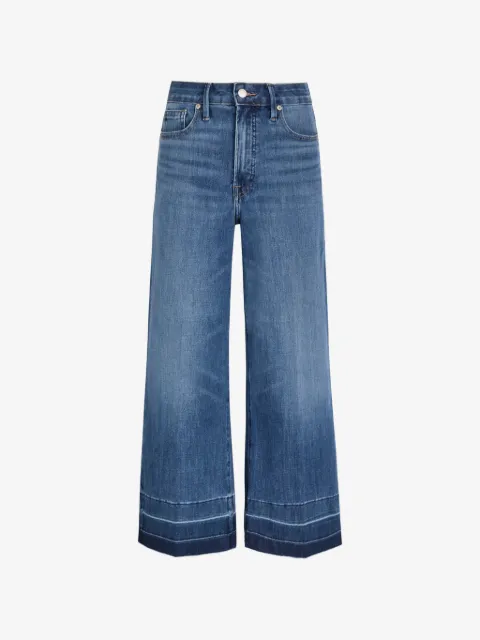 Good American wide-leg panelled jeans