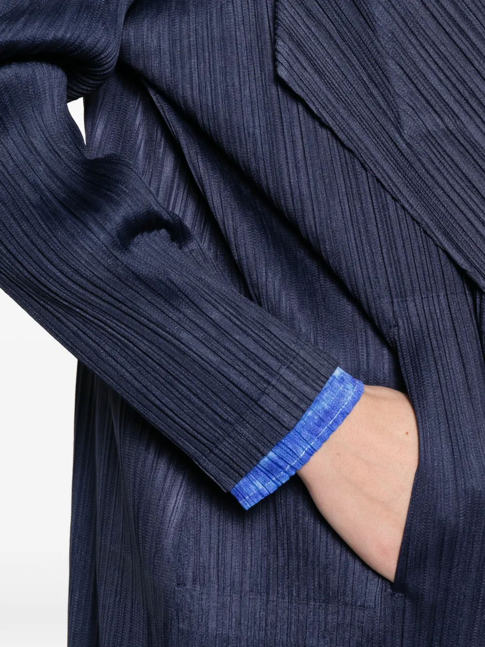 Pleated Wrap Coat