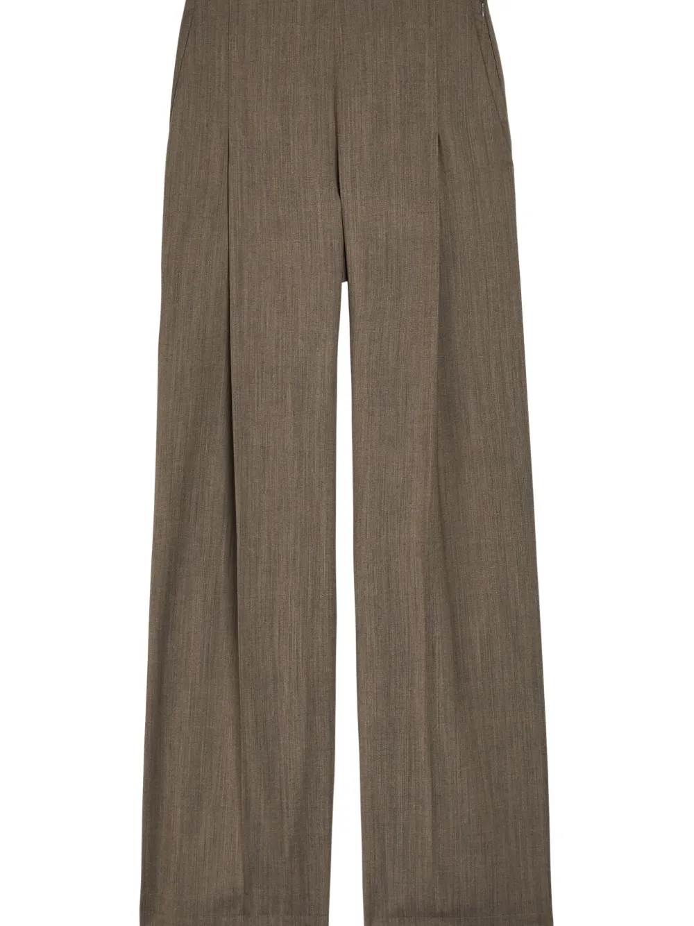 Emporio Armani Broek met geplooid mergel-effect Bruin