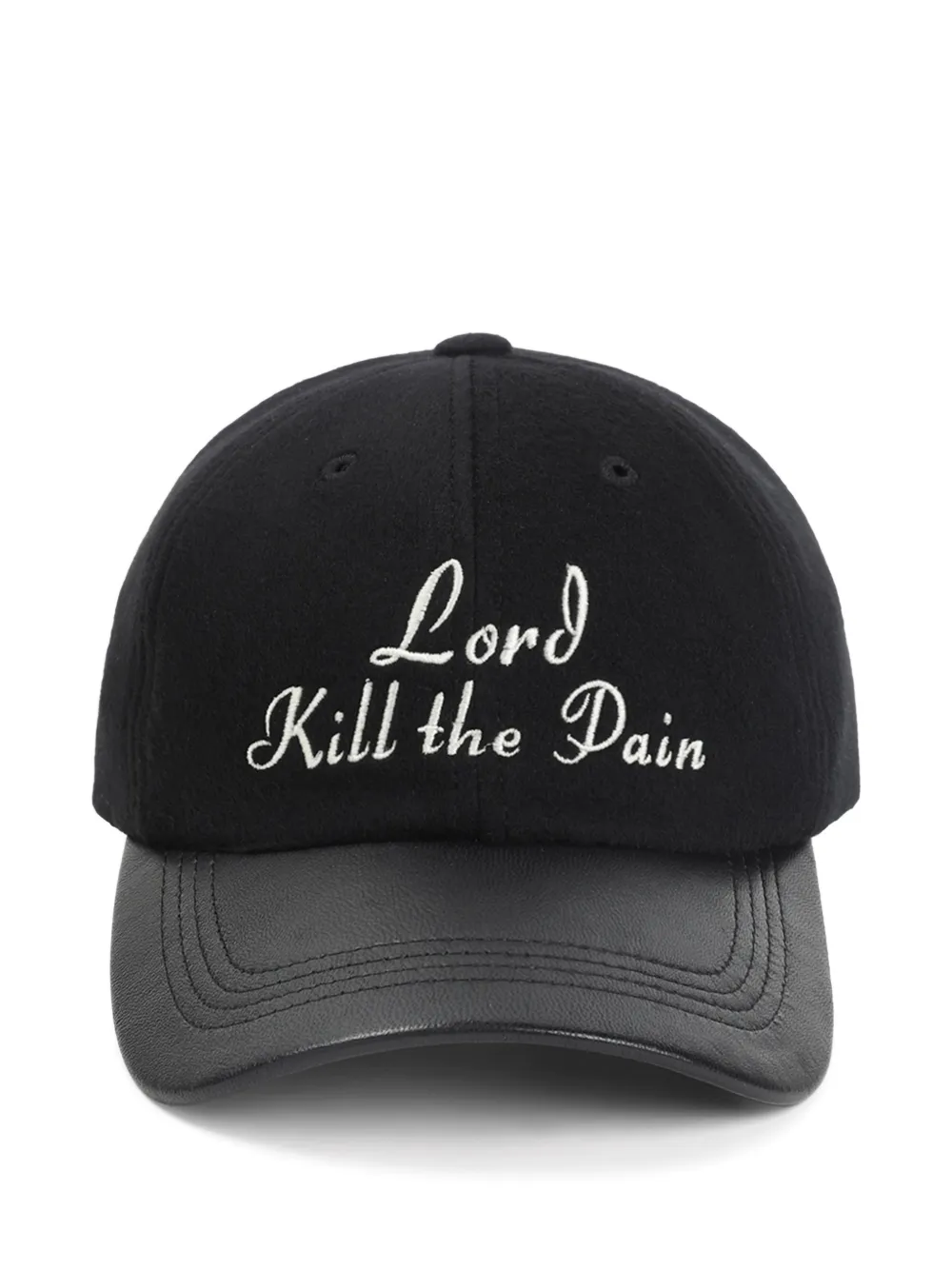 Enfants Riches Déprimés leather peak baseball cap - Nero