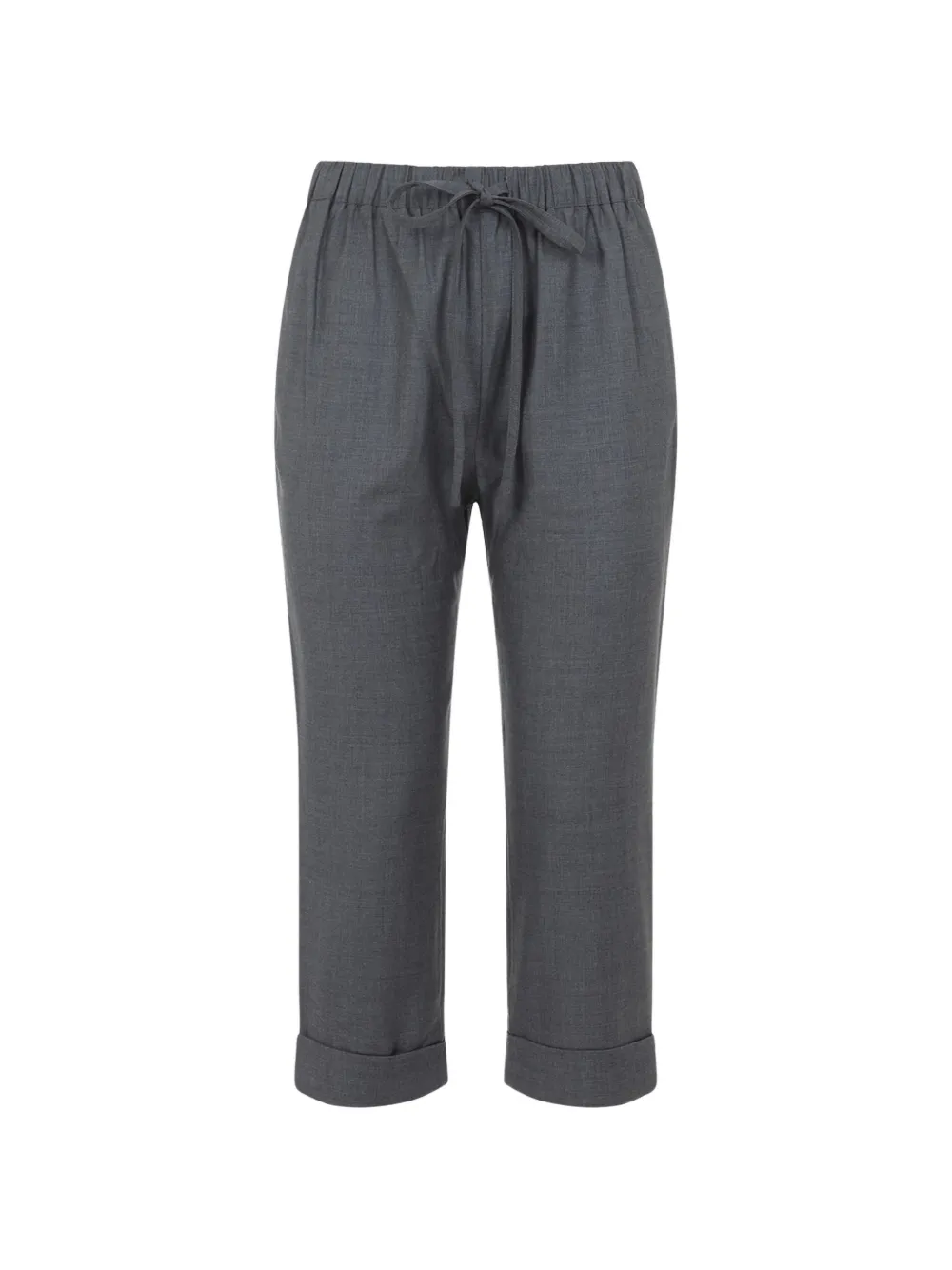 Co Drawstring Cuffed Trousers In Gray