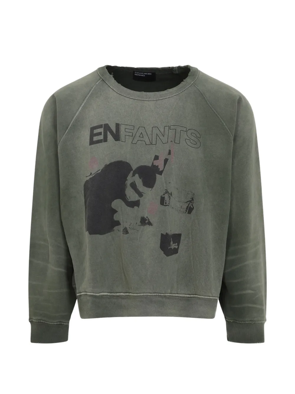 Enfants Riches Déprimés graphic crew neck sweatshirt - Verde