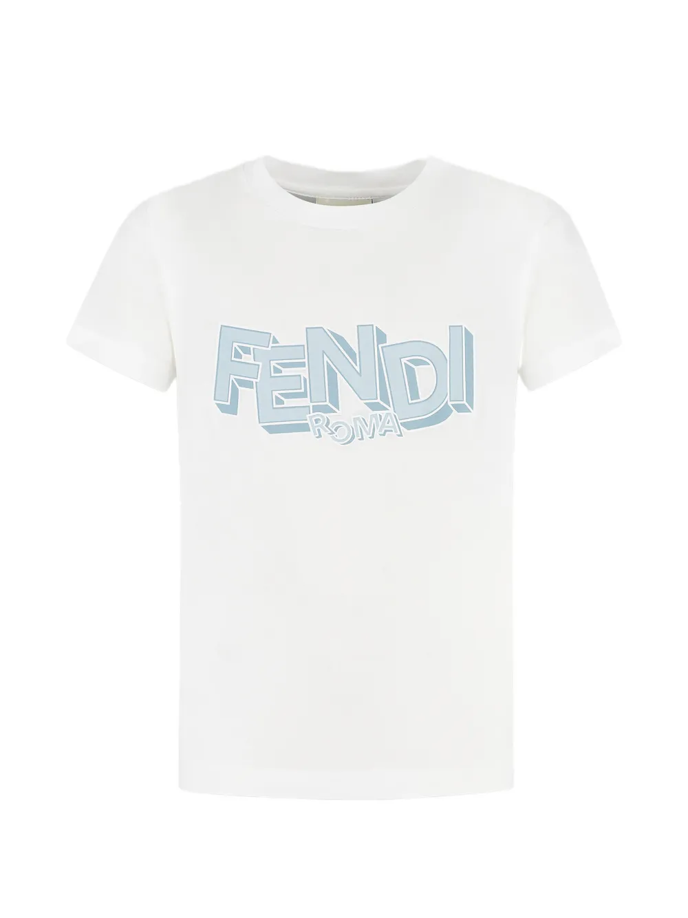 Fendi Kids logo-print T-shirt - Bianco