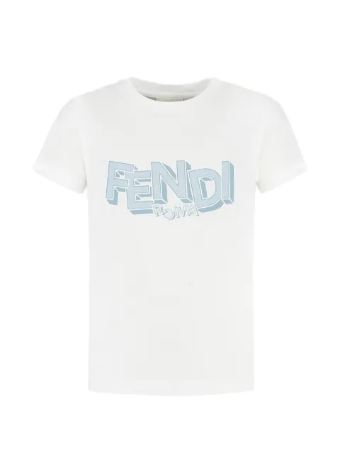Fendi Kids футболка с логотипом