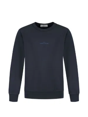 Stone Island Junior ロゴ スウェットシャツ | ブルー | FARFETCH JP