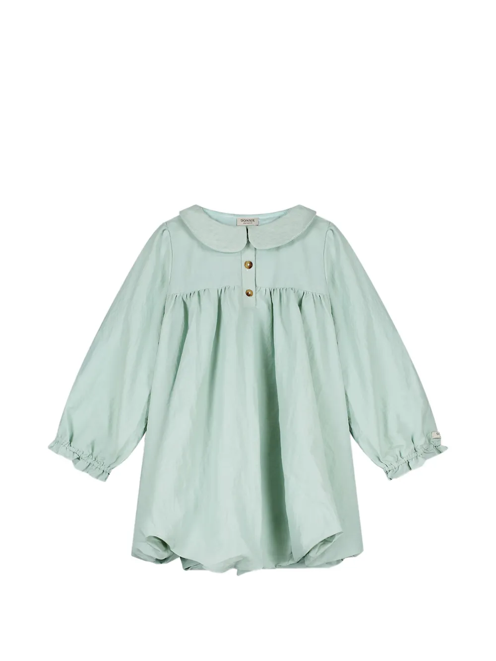 Donsje Abito con ruches - Verde