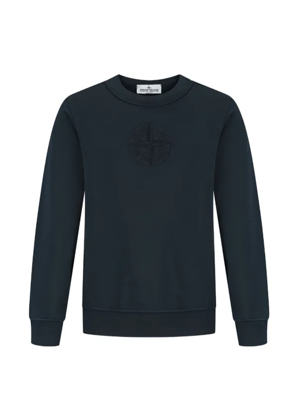 STONE  JUNIOR ロゴスウェット　ストーンアイランド Stone Island Junior ロゴ スウェットシャツ | ブルー | FARFETCH JP