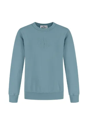 Stone Island Junior ロゴ スウェットシャツ | ブルー | FARFETCH JP