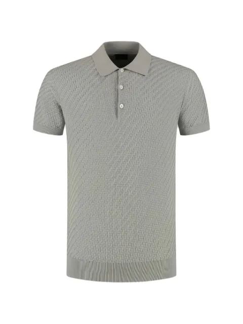 Brioni short sleeve knit polo shirt