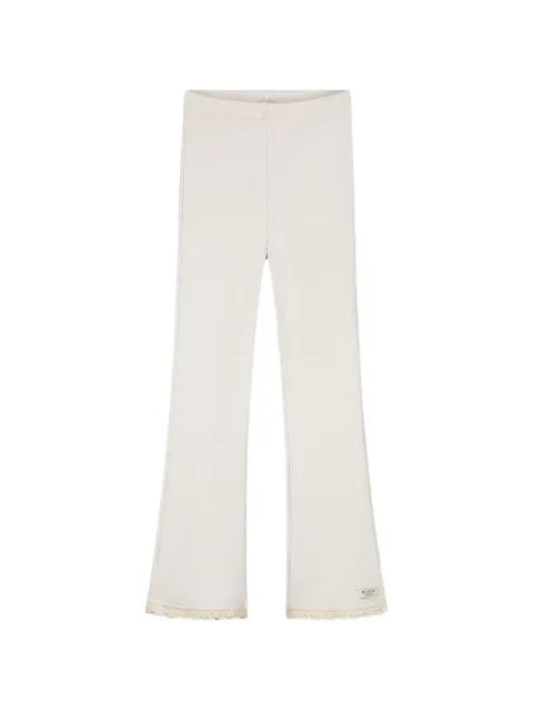 Donsje ribbed lace trousers