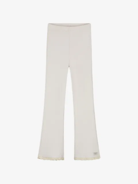 Donsje ribbed lace trousers
