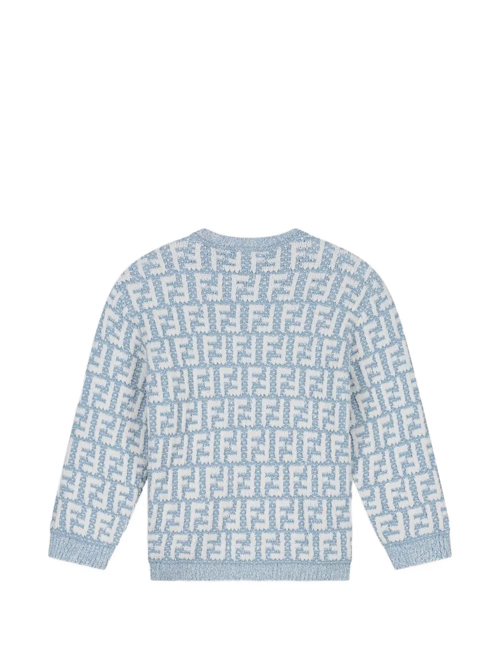  Fendi Kids Button Patterned Top - Blue 