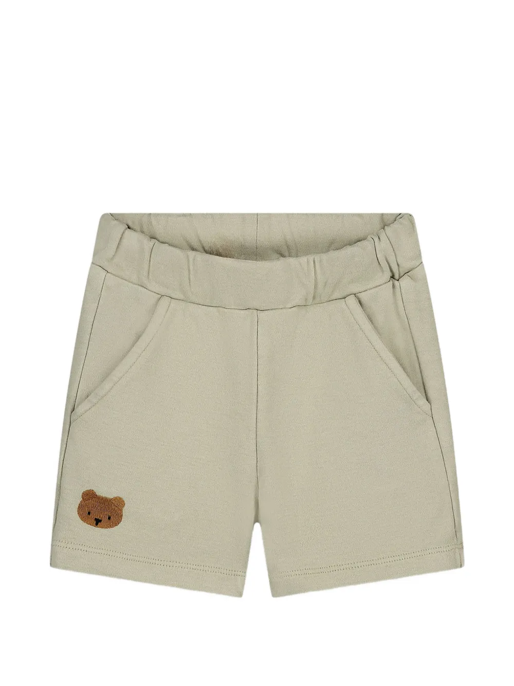 Donsje bear-embroidered shorts - Verde