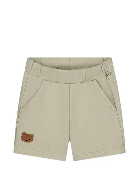 Donsje bear-embroidered shorts