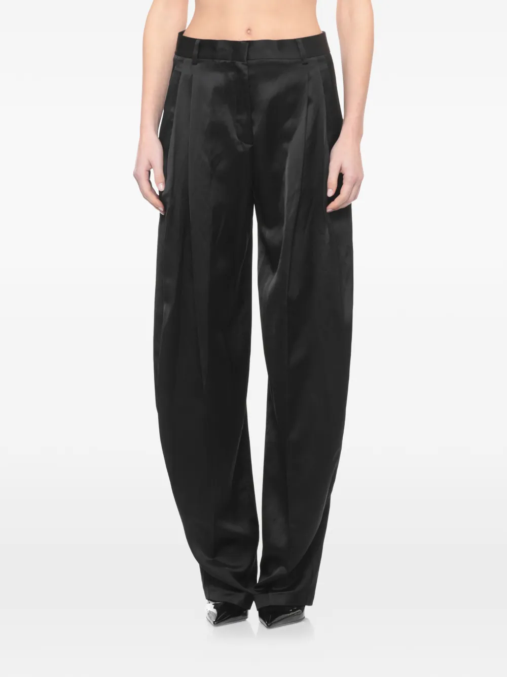  The Andamane Pleated Trousers - Black 