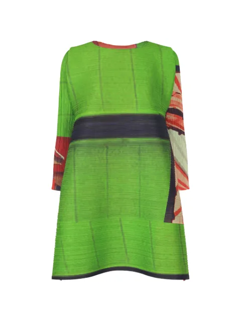 Pleats Please Issey Miyake City Collage tunic