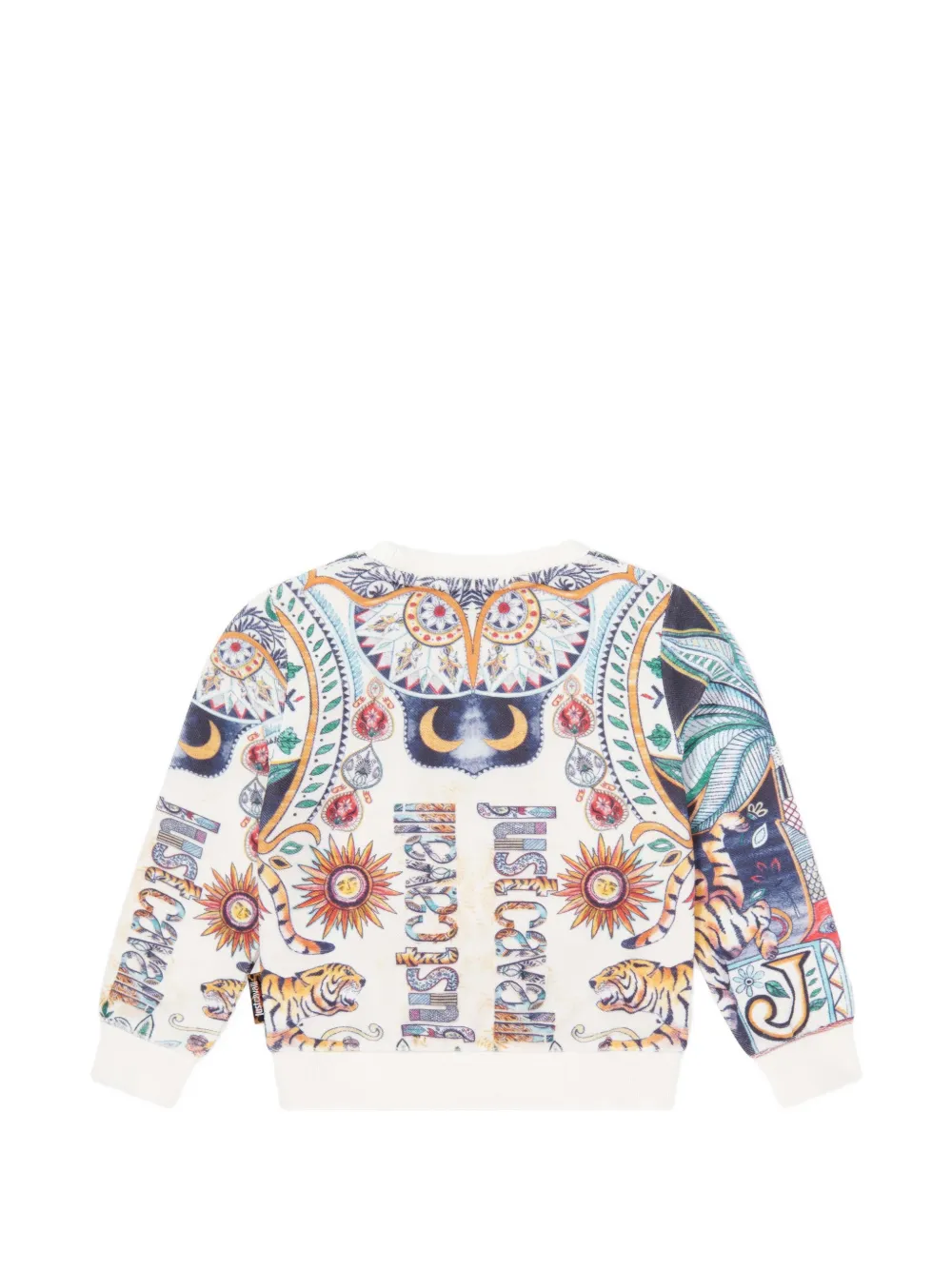  Just Cavalli Printed Long-sleeve Sweatshirt - White 