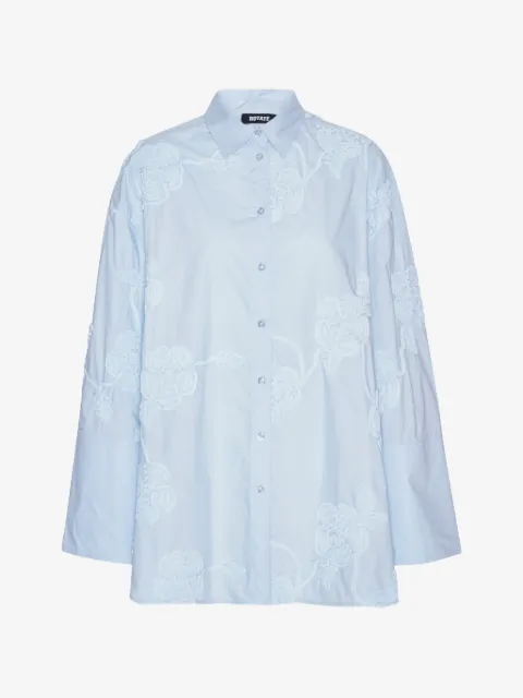 ROTATE BIRGER CHRISTENSEN chemise oversize à appliqués fleurs