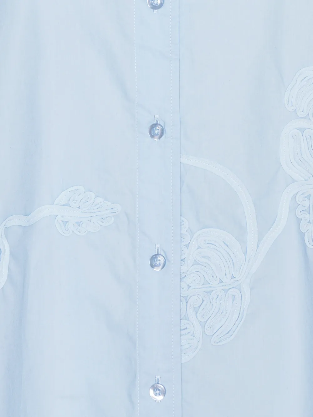 ROTATE BIRGER CHRISTENSEN Oversized blouse met bloemenprint Blauw