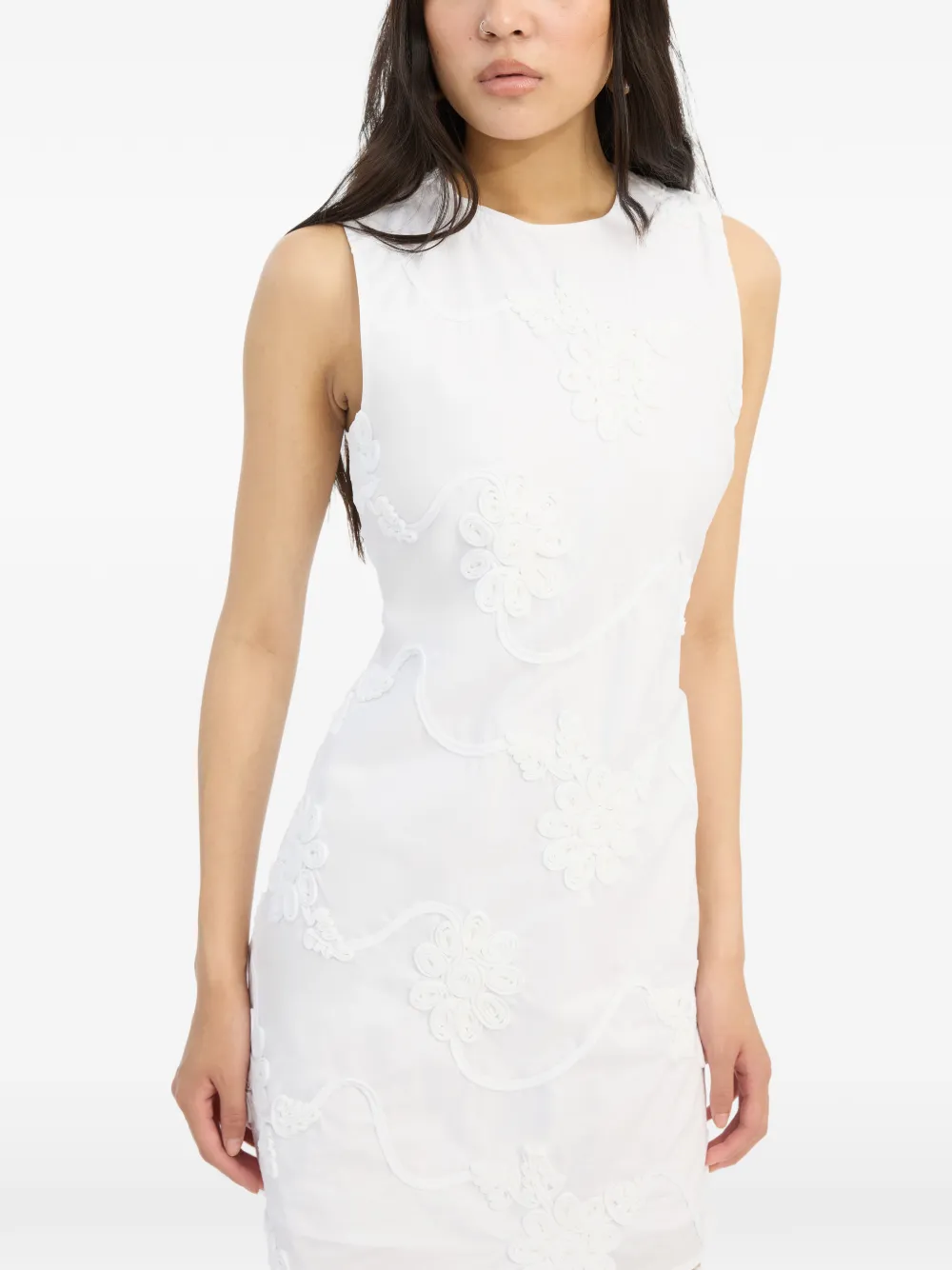 ROTATE BIRGER CHRISTENSEN Flared mini-jurk Wit