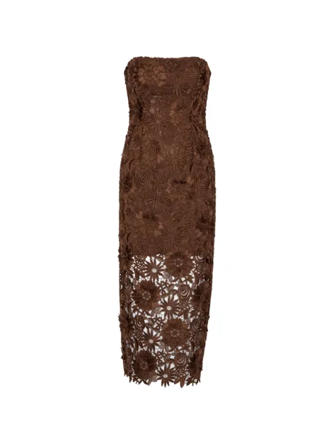 ROTATE BIRGER CHRISTENSEN 3D lace midi dress
