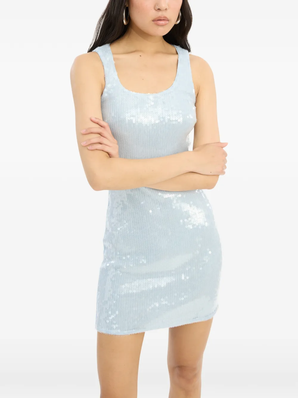 ROTATE BIRGER CHRISTENSEN Mini-jurk met pailletten Blauw