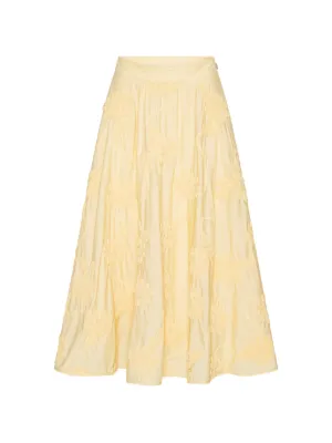Pierre-Louis Mascia Aloe Paisley Jacquard Maxi Skirt | Neutrals