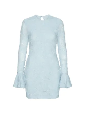 Asta Resort Maya long-sleeve Mini Dress | Blue | FARFETCH
