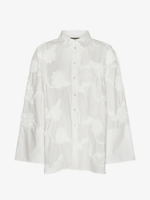 ROTATE BIRGER CHRISTENSEN 플로럴 자수 셔츠