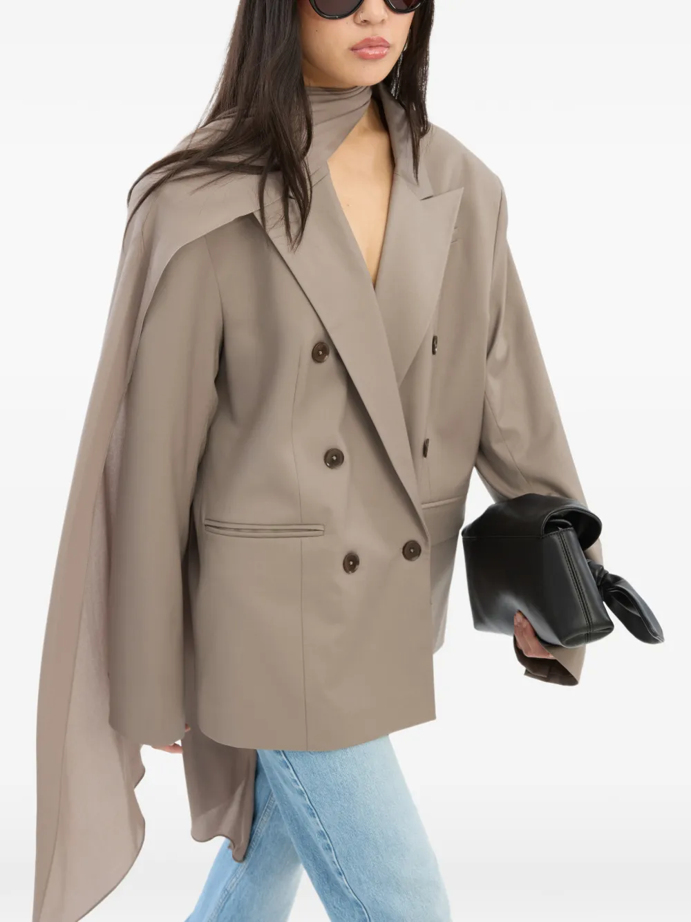 ROTATE BIRGER CHRISTENSEN Oversized blazer Grijs