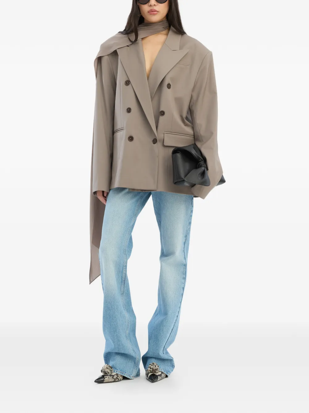 ROTATE BIRGER CHRISTENSEN Oversized blazer Grijs