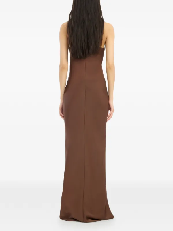 Rotate By Birger Christensen Slip Maxi Dress - Brown Rotate By Birger Christensen Slip Maxi Dress - Brown