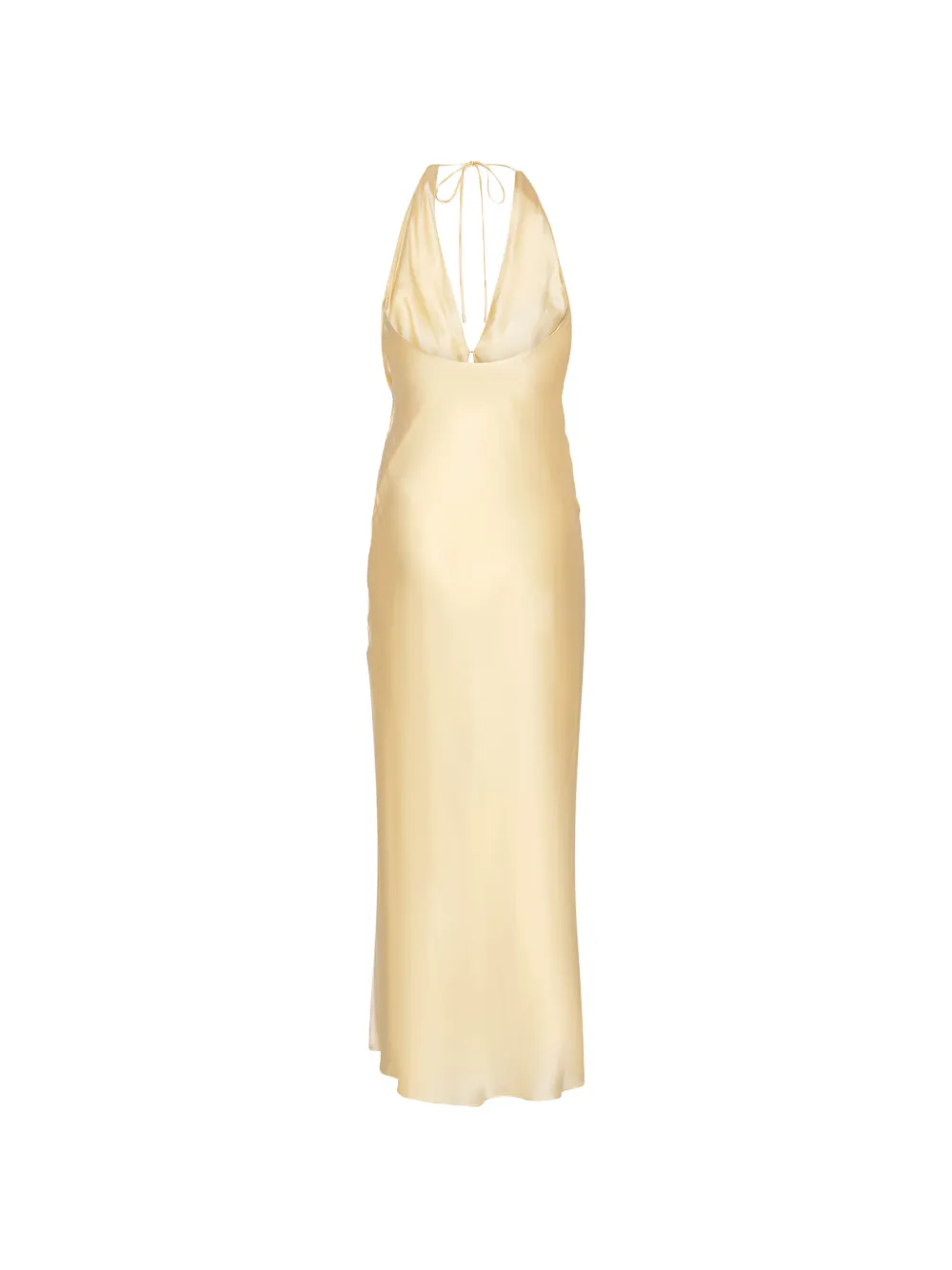 Halter Chiffon Maxi Dress