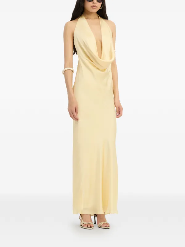 rotate chiffon maxi dress Chiffon Midi Dress