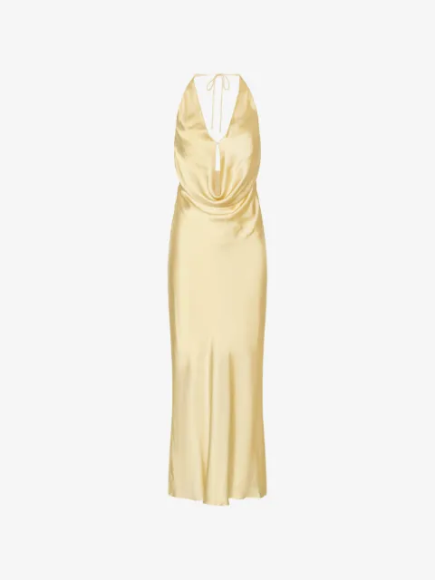 ROTATE BIRGER CHRISTENSEN chiffon halter dress