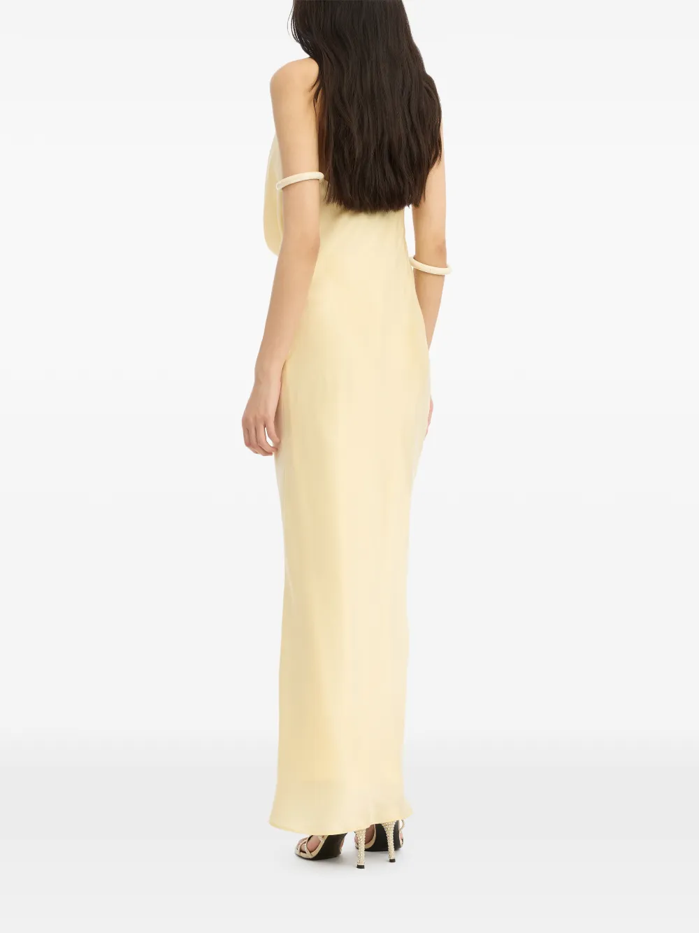 Halter Chiffon Maxi Dress