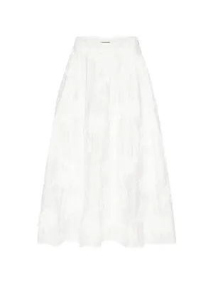 Cecilie Bahnsen ラッフルスカート Cecilie Bahnsen ラッフル スカート | ホワイト | FARFETCH JP