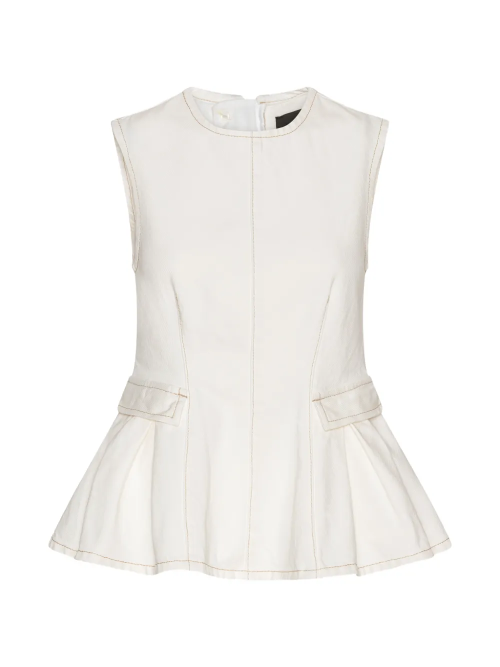 ROTATE BIRGER CHRISTENSEN Blusa con peplum - Toni neutri